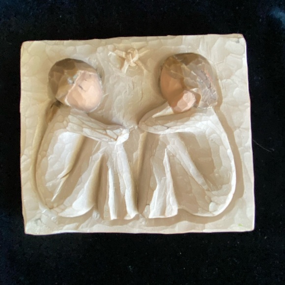 Willow Tree Friendship Plaque Forever True; Forever Friends 2001 Susan Lordi - Picture 1 of 9